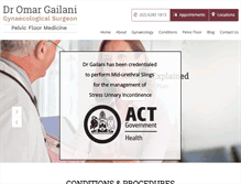 Tablet Screenshot of omargailani.com.au